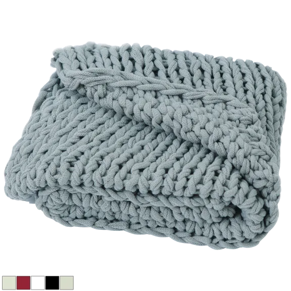 Cheer Collection Ultra Plush and Soft Chunky Cable Knit Throw Blanket