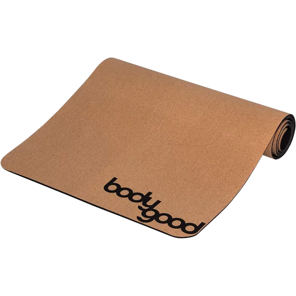 2-Pack: Bodygood 72x24" Cork Non-Slip Yoga Mat