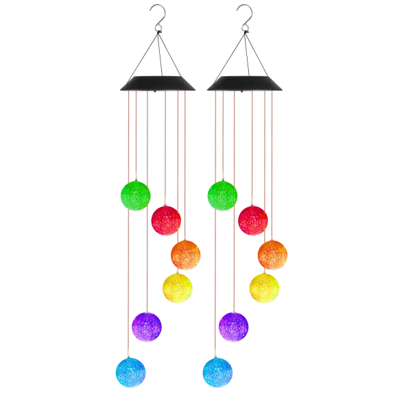 2-Pack: Ideaworks Solar Mobile Bubble Lights