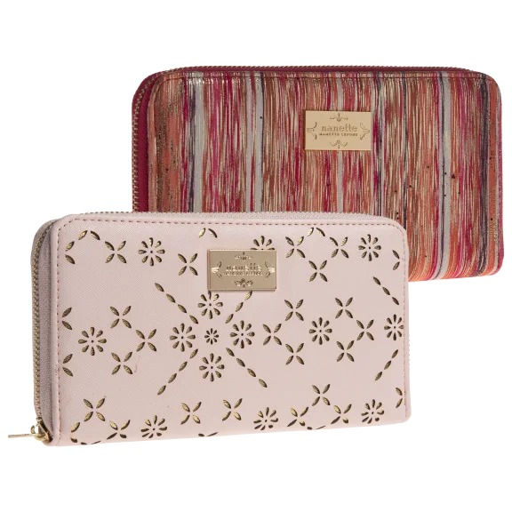Nanette Lepore Zip Around Wallet with RFID Protection