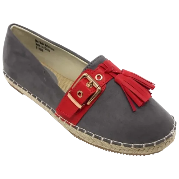 Victoria K. Women's Denim Espadrille With Tassels