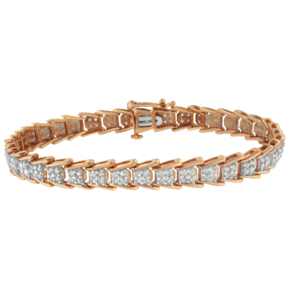 Haus of Brilliance .925 Sterling Silver 2.0 Carat TW Diamond Tennis Bracelet