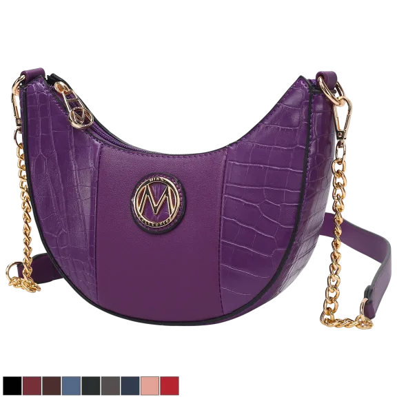 MKF Collection Amira Crocodile Embossed Shoulder Bag by Mia K