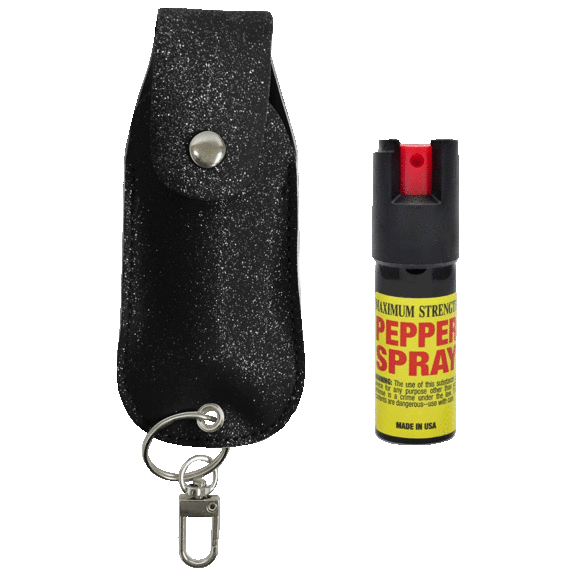 Ciana Pepper Spray Tool with Leather Pouch and Keychain