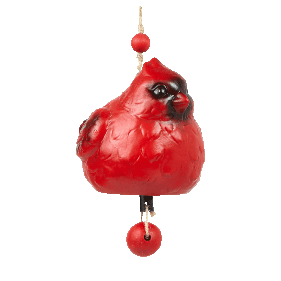 Wind and Weather Painted Resin Bird Wind Chime