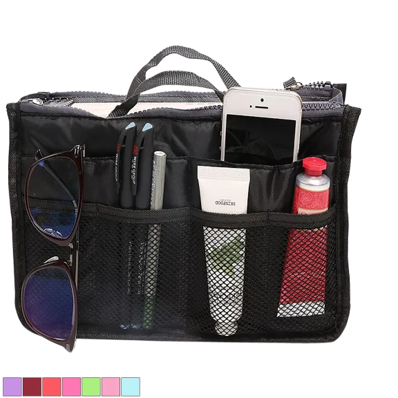 XIX Travel Tote Collapsible Purse/Cosmetic Organizer
