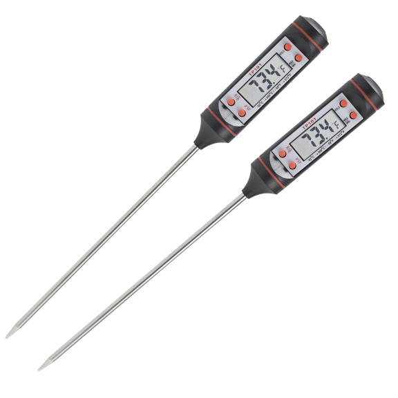 2-Pack: Cheer Collection Instant Read Digital Food Thermometer