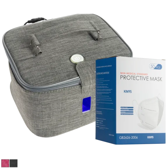 Hy-Genie Large UV-C Sanitizing Bag with 50-Pack KN95 5-Layer Masks