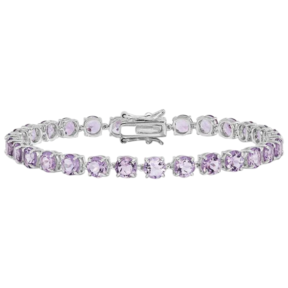 Tamborat Lab-Created Amethyst Tennis Bracelet