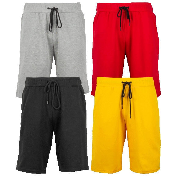 4-Pack: Women's Loose-Fit Fashion Tech Fleece Jogger Shorts