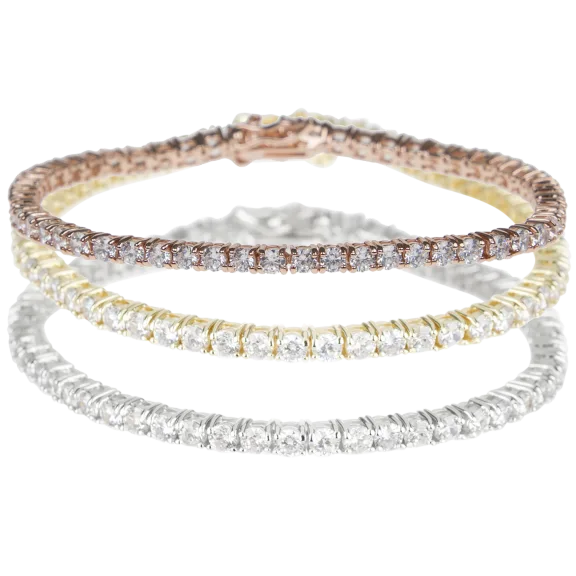 Kenneth Jay Lane 7 CT TW CZ Classic Tennis Bracelet