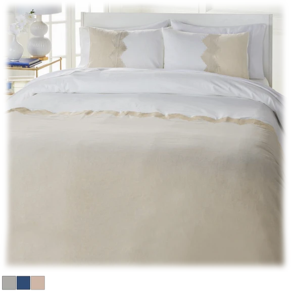 August & Leo Embroidered Zigzag Comforter Set