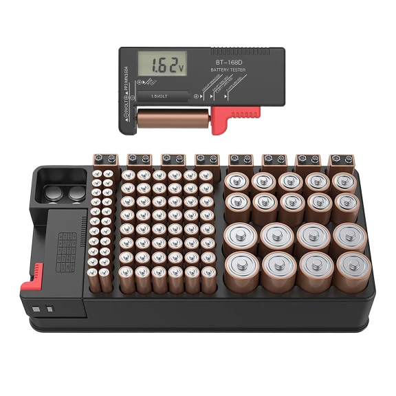 ZeroDark Battery Organizer & Removable Battery Tester