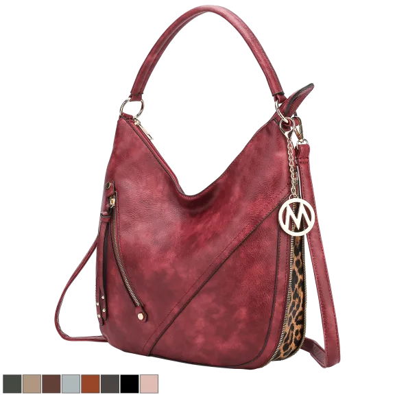 MKF Collection Lisanna Hobo Vegan Leather Handbag by Mia K.