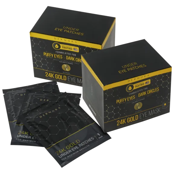 60-Pack: Dermora 24k Gold Eye Patches