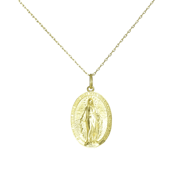 Savvy Cie 18K Gold Vermeil Sterling Silver Virgin Mary Pendant