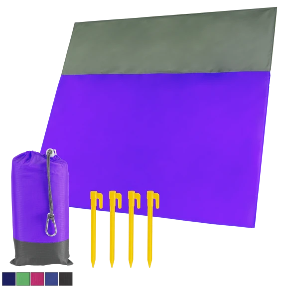 Lightweight and Compact Picnic and Beach Mat in Bag 80" x 81"