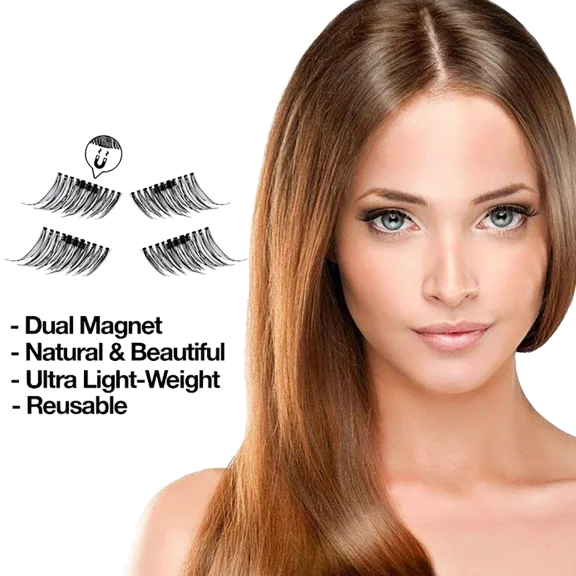 2-Pack: ProNoir Premium Reusable Magnetic Eyelashes