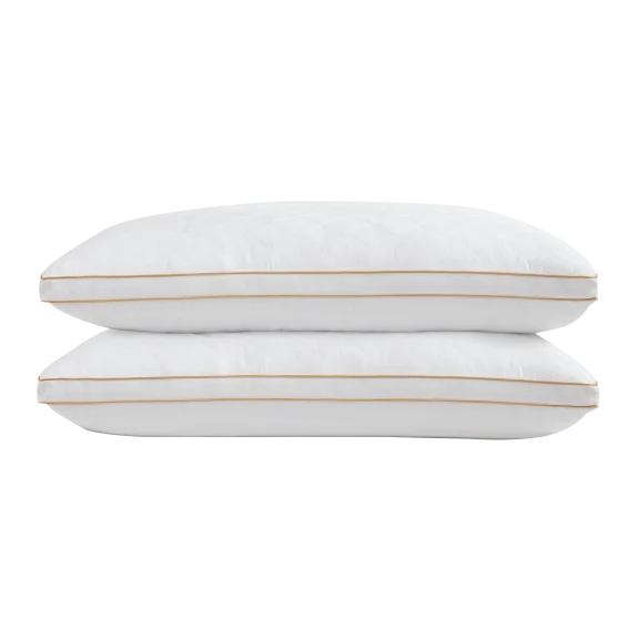 Hotel Quality Plush Gel Fiber Filled Pillow - Hypoallergenic/Dust Mite Resistant