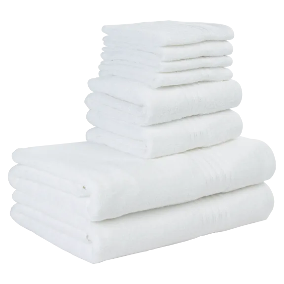 Avira Home 8-Piece Zero Twist 100% Cotton Towel Set