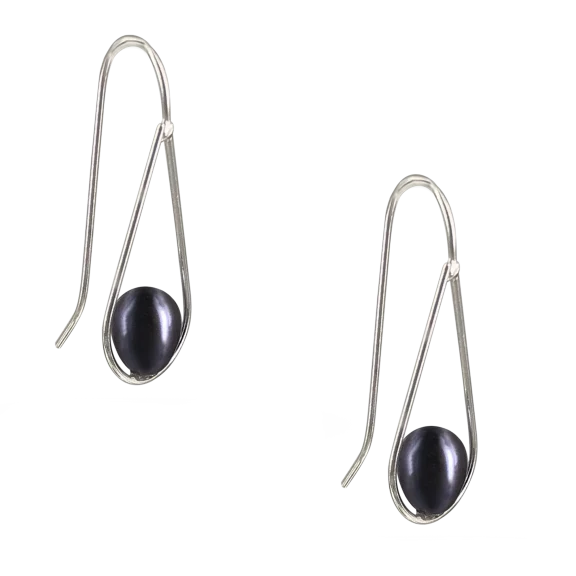 NOUVELLE-CALÉDONIE COLLECTION Swing Time 925 Sterling Pearl Earrings