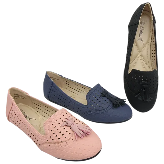 Victoria K Women Fashion Ballet Flats with Tassels