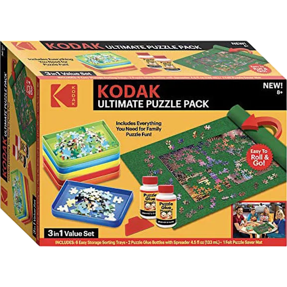 Kodak Ultimate Puzzle Pack with Puzzle Roll Mat & Puzzle Glue