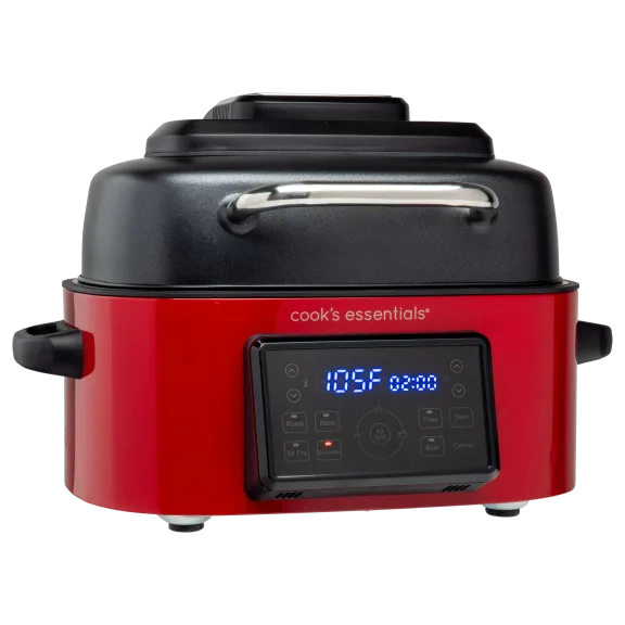 Cook's Essentials 6-qt 1600W Air Fryer Grill with 7 Presets