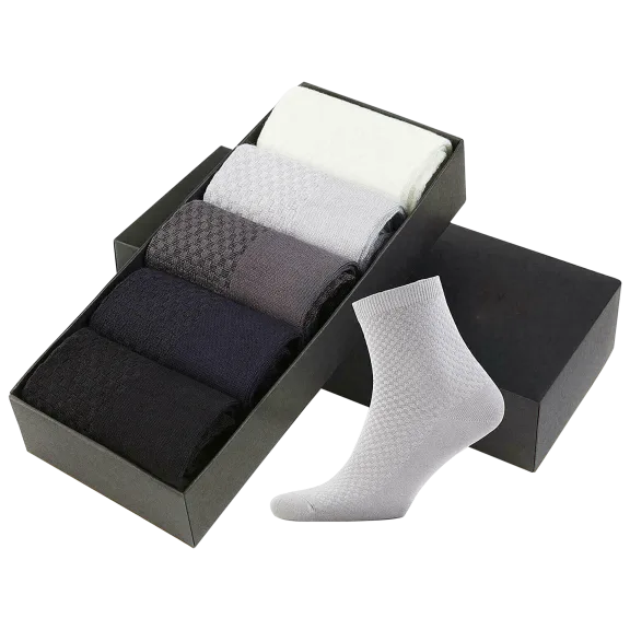 5-Pack: Seamless Natural Bamboo Socks