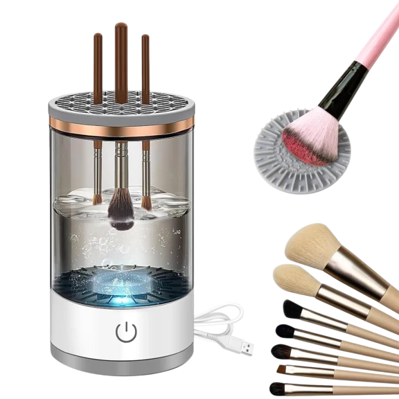 Vysn 3-In-1 USB Makeup Brush Cleaner, Dryer & Storage
