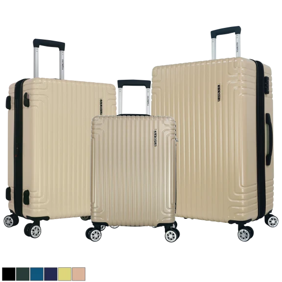 Olympia USA Gulliver 3-Piece Hardside Spinner Luggage Set