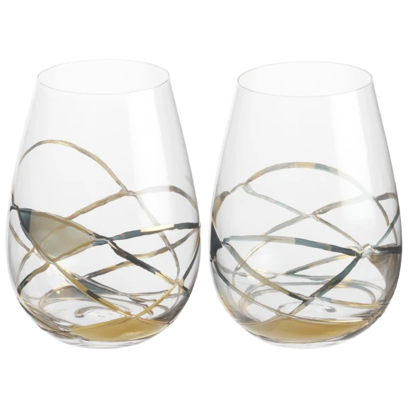 Antoni Barcelona 2-Piece Stemless Wine Glasses