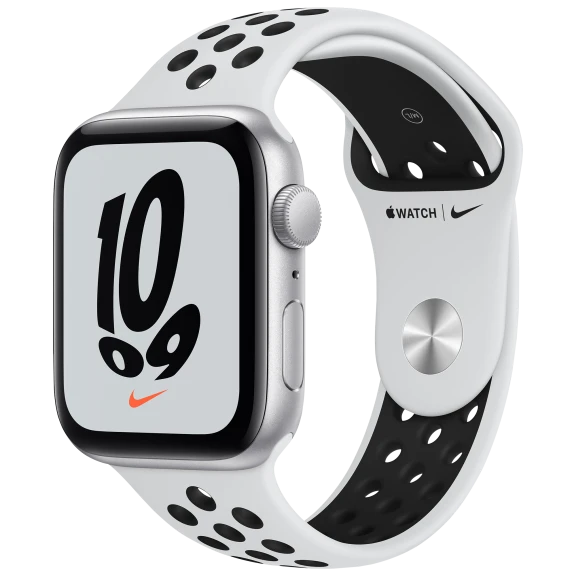 Apple Watch Nike SE (GPS) 44mm Silver Aluminum Case with Nike Sport Band
