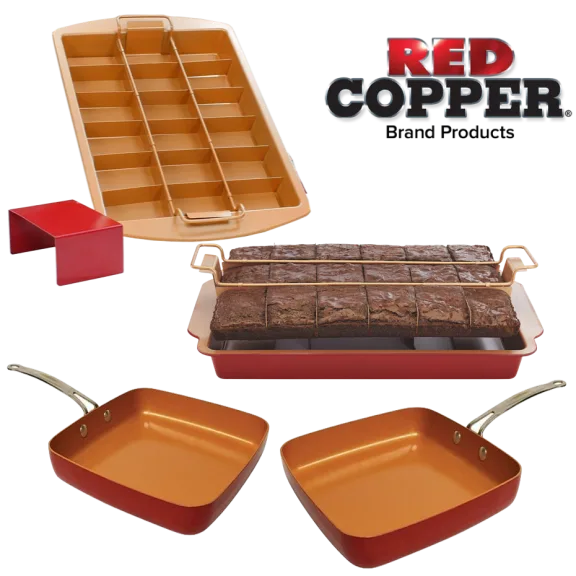 ASOTV Exclusive 4-Piece Pan Set by Red Copper
