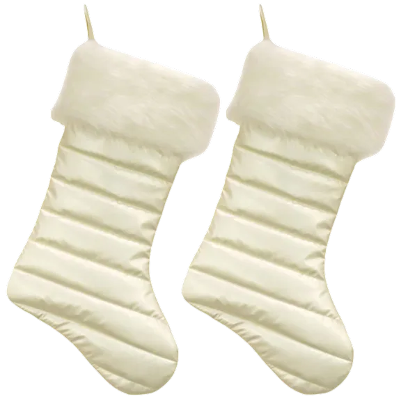 2-Pack: National Tree Company Puffy Coat Stockings