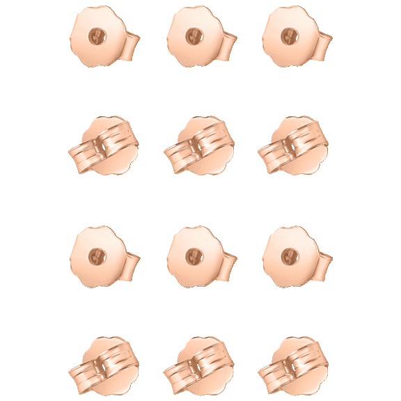 6-Pack: Rox & Rose Sterling Silver Earring Backing