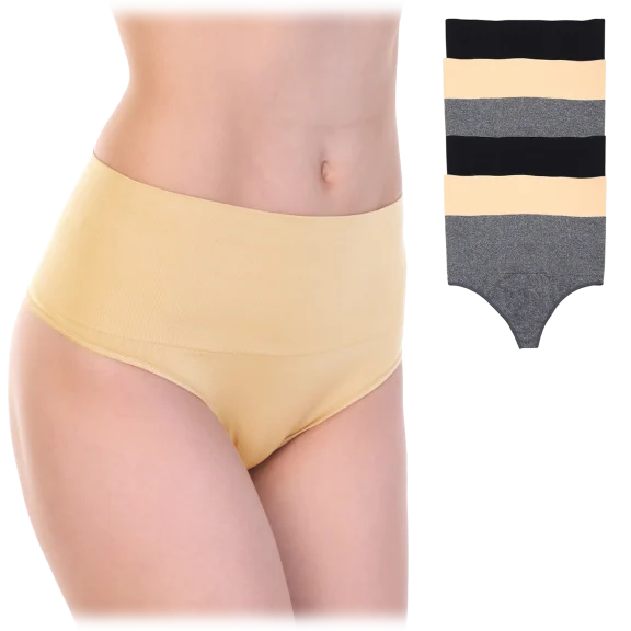 6-Pack: Angelina Seamless Light Control Thong Panties