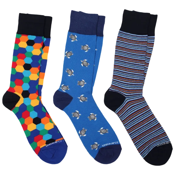 3-Pack: Unsimply Stitched Men's Dress Socks
