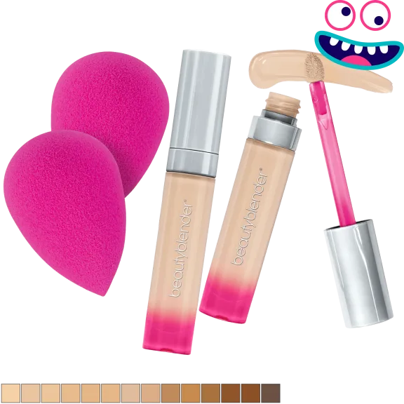 2-Pack: beautyblender Bounce Airbrush Liquid Whip Conceal and beautyblender