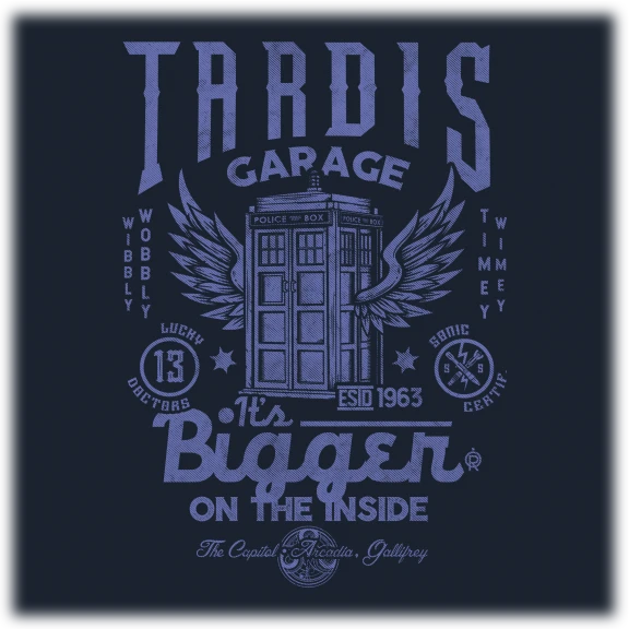 Tardis - Screen-Printed Tee
