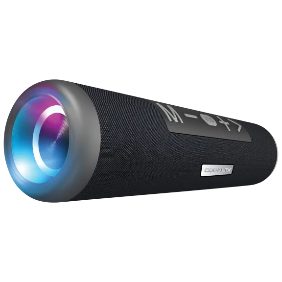 Cobaltx Wireless LED Light Bluetooth Speaker with FM Radio