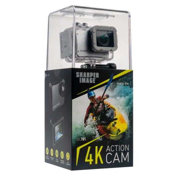 Sharper Image 4K Wireless Action Camera with Accessories