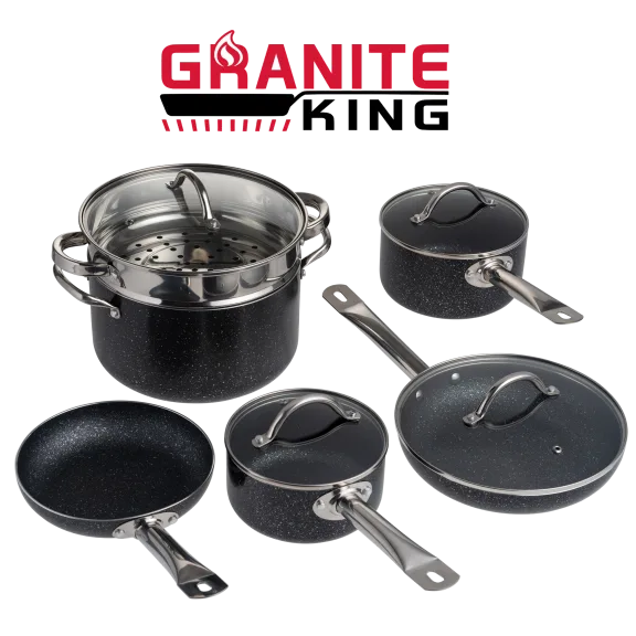 Granite King 10-Piece Nonstick Cookware Set