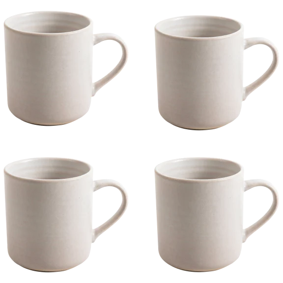 4-Pack: Cravings by Chrissy Teigen Round Artisan Stoneware Cup Set