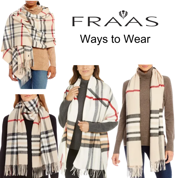 FRAAS Rectangular Blanket Wrap Luxury Scarves