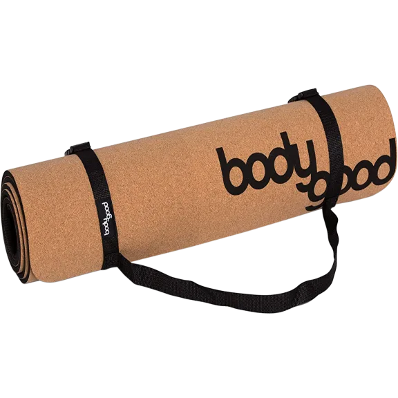 Bodygood 72x24" Cork Non-Slip Yoga Mat