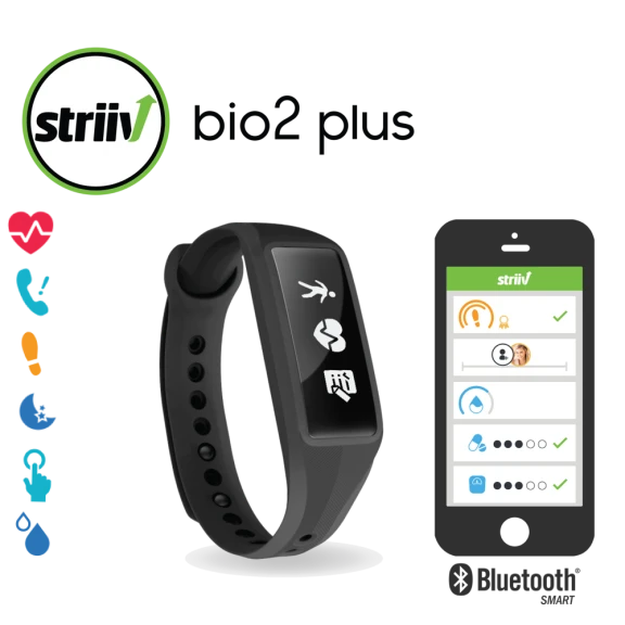 Striiv Fusion Bio2 Plus Fitness Smartwatch with Heart Rate Monitoring