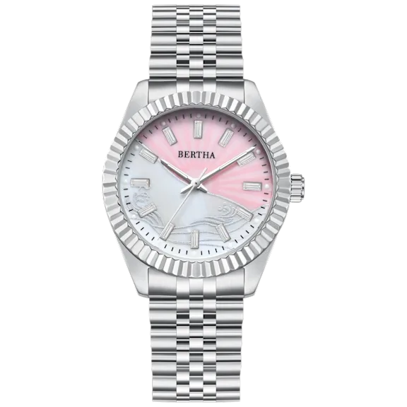 Bertha Marina Mother-of-Pearl Bracelet Watch