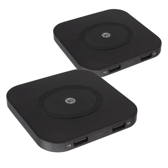 2-Pack: iEssentials Qi Wireless Charging Pad with USB Ports