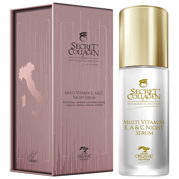 Secret Collagen Multi Vitamin E, A & C Night Serum Treatment